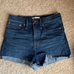 Madewell High Rise Denim Shorts